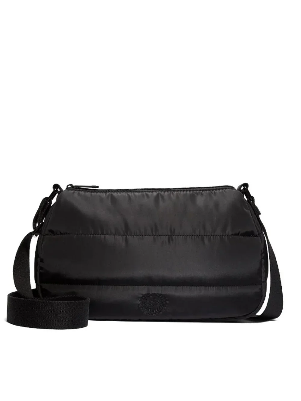 PINK Quilted Puﬀer BLACK Mini Hobo Bag - NWT